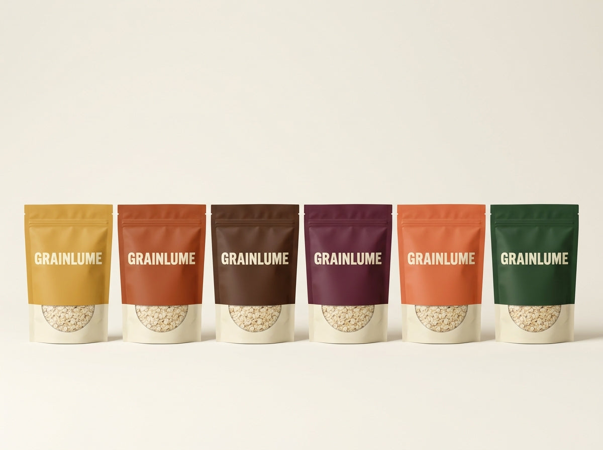 GRAINLUME oat blends (temporary pack images)