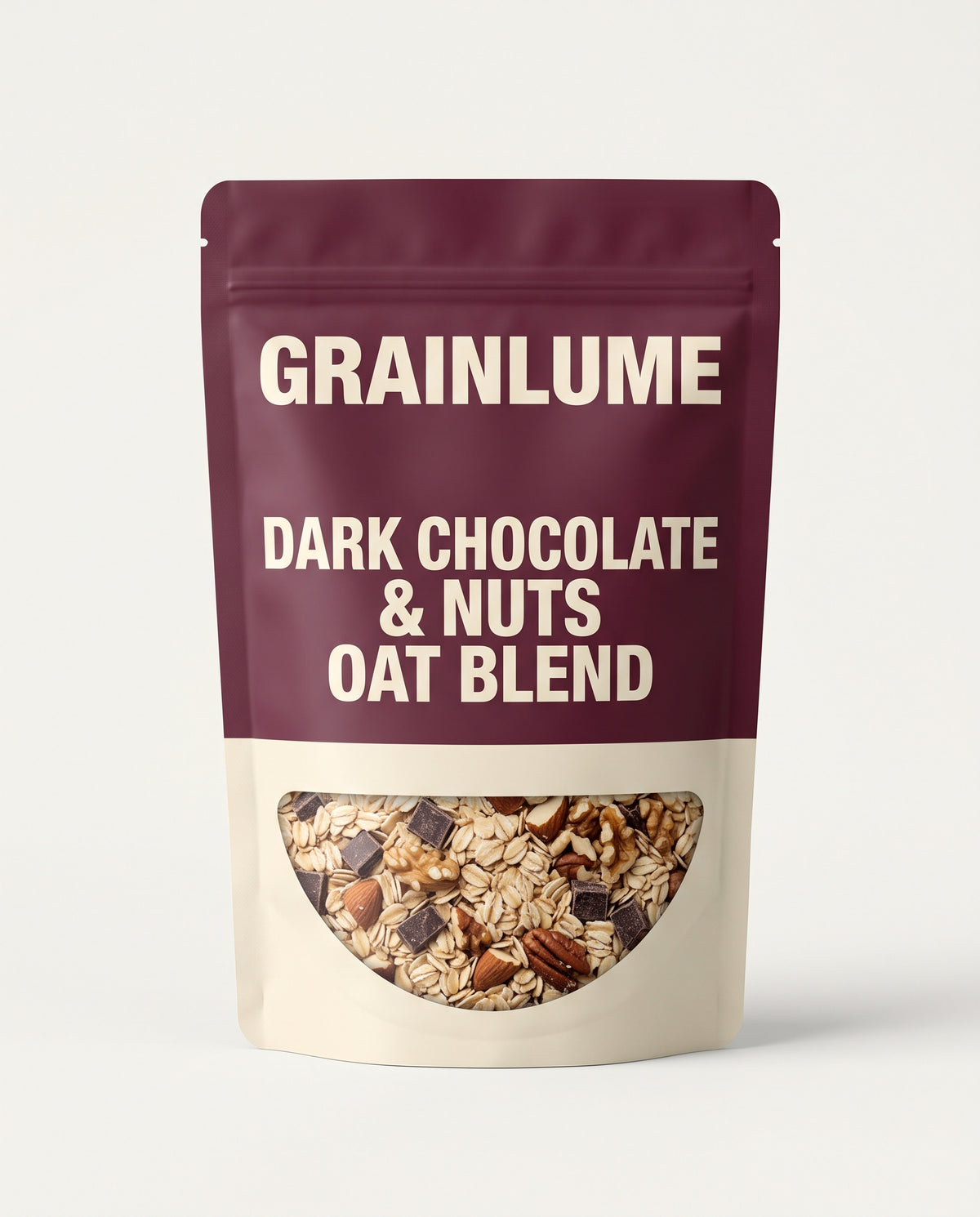 GRAINLUME Oat Blend — Dark Chocolate & Nuts (temporary pack image)